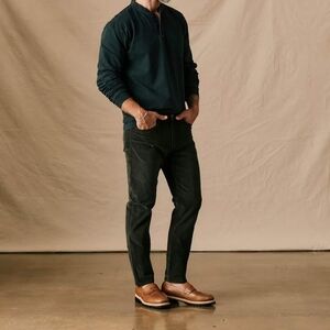 Flint And Tinder Mens Corduroy Pants Moss Green 36 X *32.5 Slim Fit